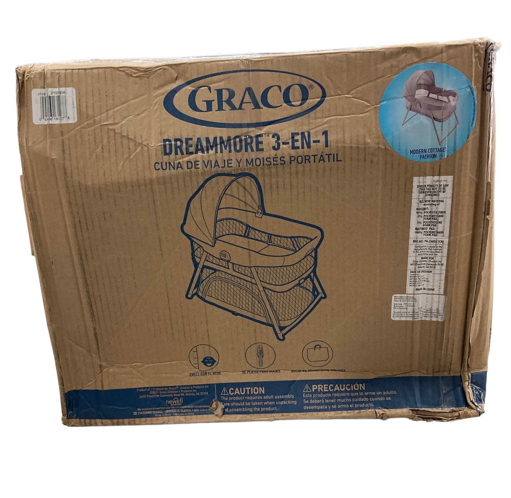 Graco DreamMore 3in1 Portable And Travel Crib, Modern Cotta