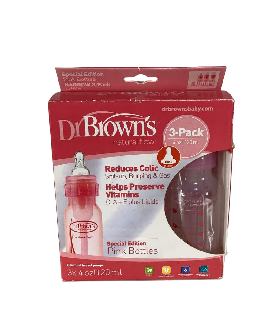 Dr. Brown's Natural Flow Standard Polypropylene Bottle (4 oz) - 3 Pack