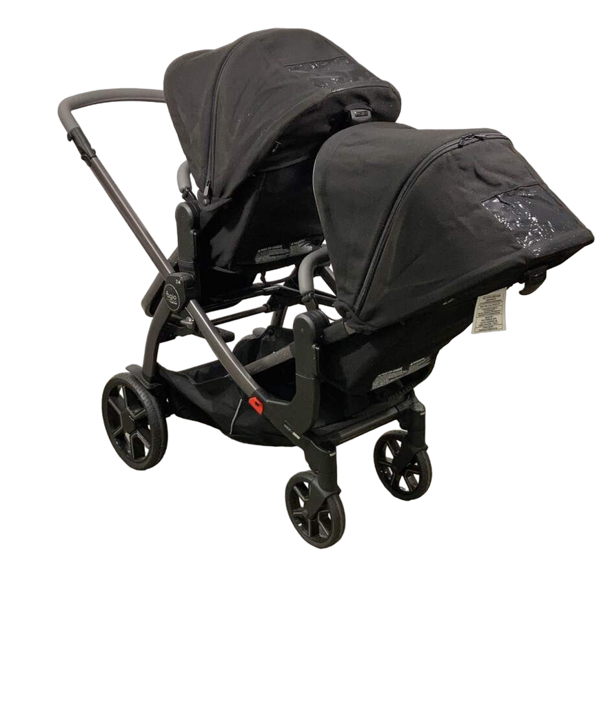 Peg Perego Agio Z4 Double Stroller, 2021, Black Pearl