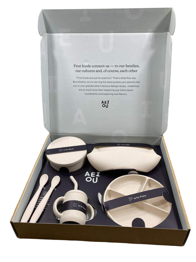 AEIOU Future Foodie Gift Set in Petal Size 4.2 x 2.4 x 5.5