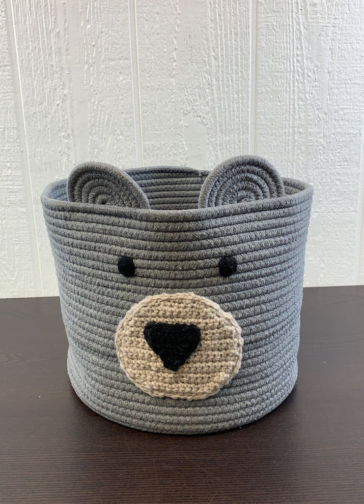 Cloud Island Coiled Rope Storage Bin, Large, Bear