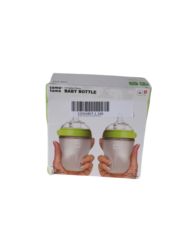 Comotomo Bottles 2 Pack, Green, 8oz
