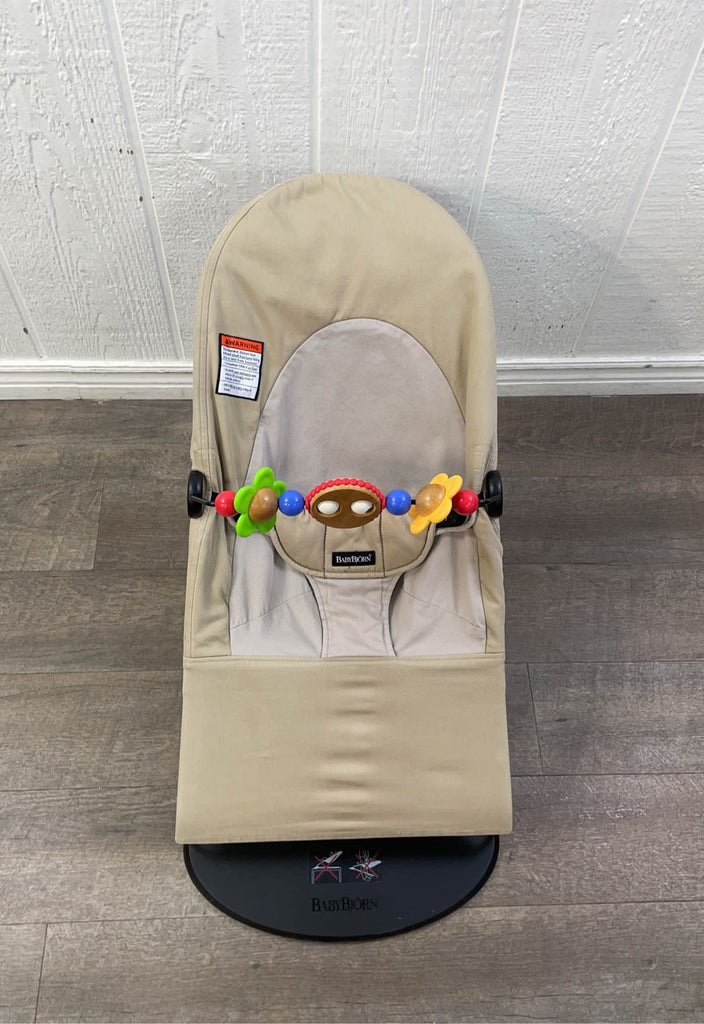 BabyBjorn Bouncer Balance with Toy Bar, Black Frame