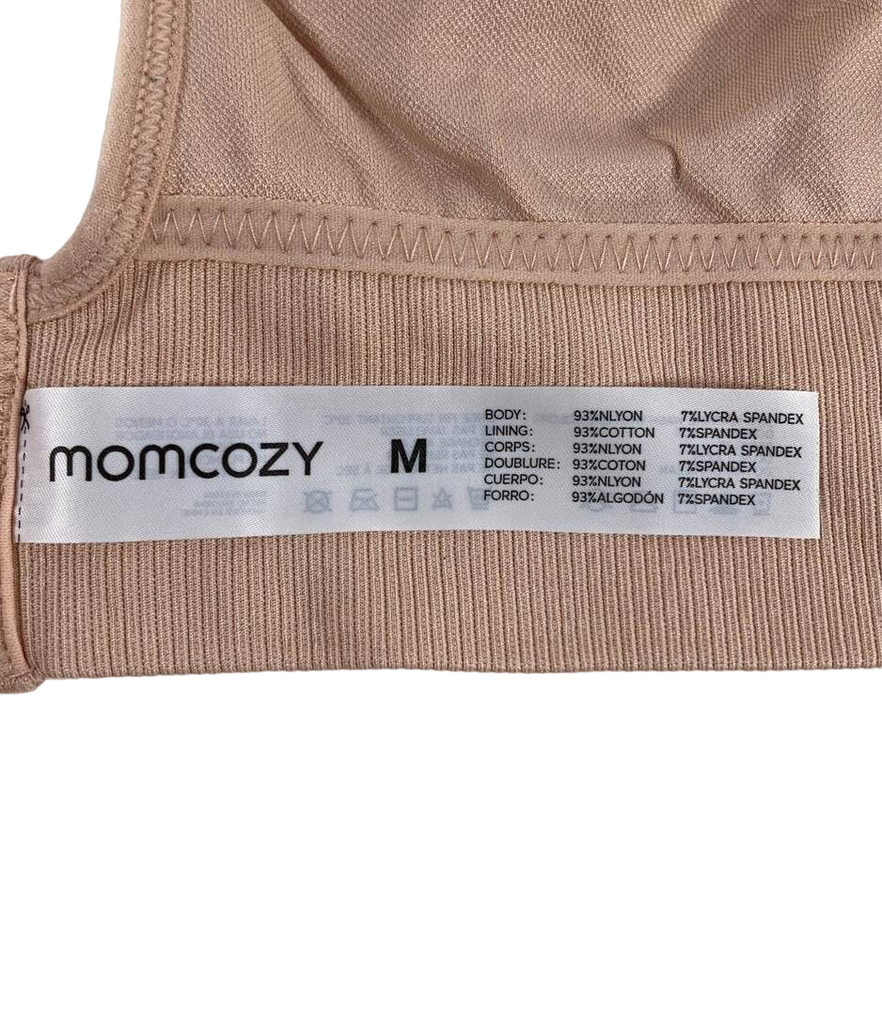 Momcozy All-in-One Super Flexible Pumping Bra - Oyster Pink, 2 Xl