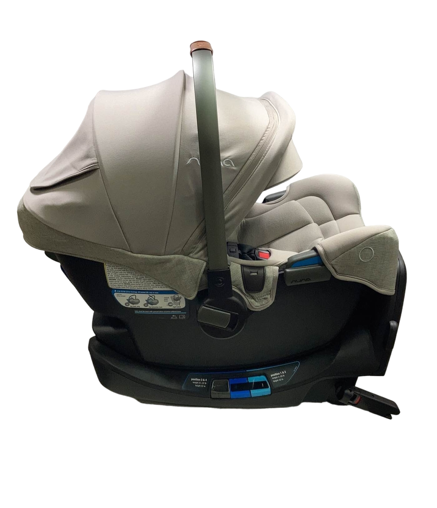 Nuna PIPA rx Infant Car Seat with RELX Base, 2023, Hazelwood
