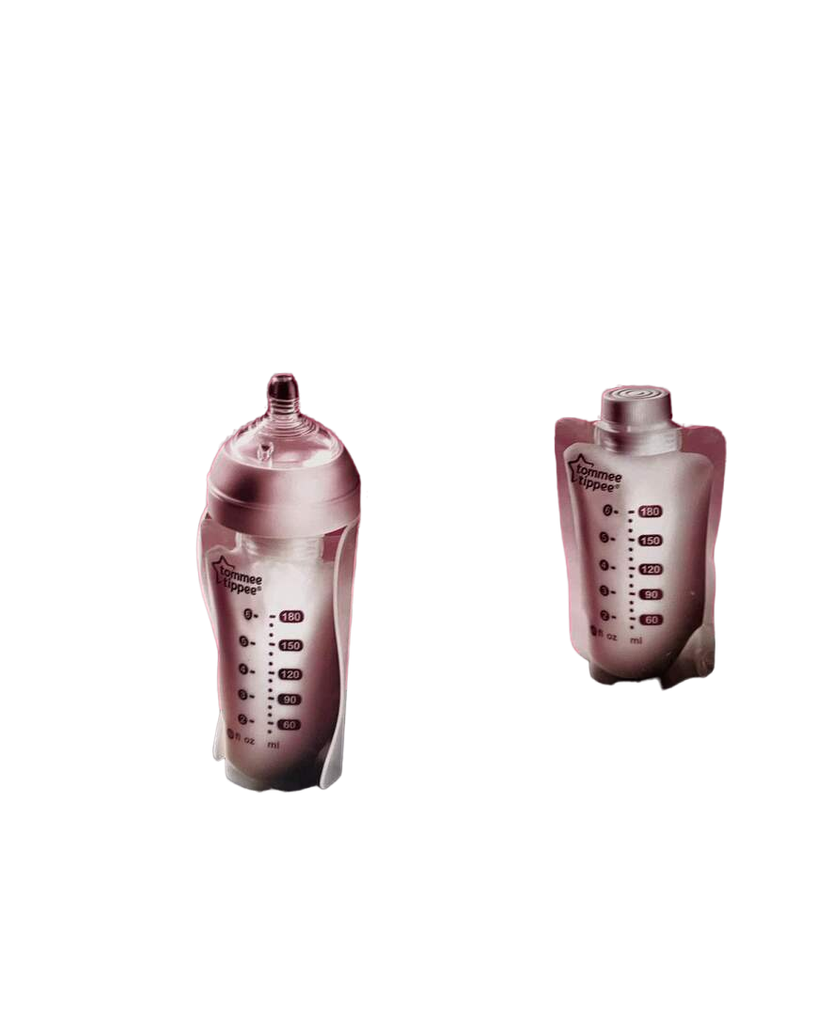 Tommee Tippee Pump And Go Breast Milk Pouch Bottle, 3pack