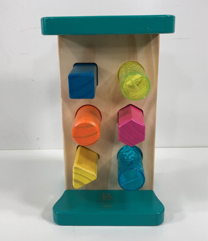B. toys Wooden Shape Sorter Hammering Bench