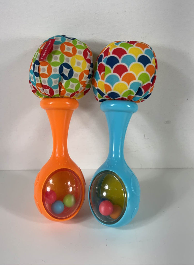 Fisher Price Rattle ‘N Rock Maracas – Baby-Rasseln Mit Bunten Perlen, Ab 3 Monaten, Fördert Sinneswahrnehmung