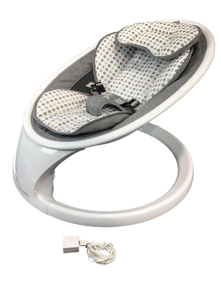 Munchkin® Bluetooth Enabled Lightweight Baby Swing with Natural Sway in 5  Ranges of Motion, Includes Remote Control, White