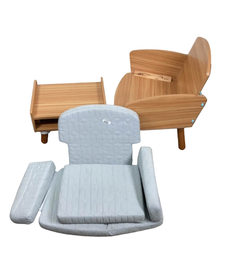 KidKraft Mid Century Kid Reading Chair And Ottoman