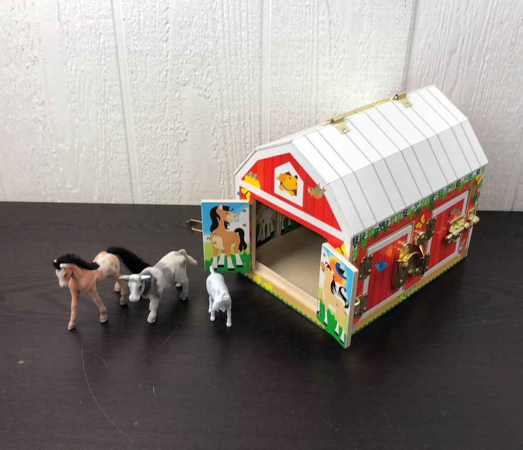 Melissa & Doug Wooden Latches Barn