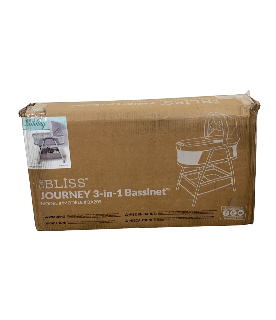 TruBliss 3in1 Journey Crib Sleeper, Soft Grey