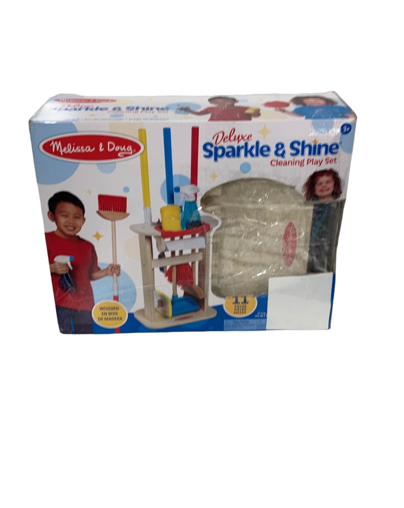 Melissa & Doug Deluxe Sparkle & Shine Cleaning Play Set