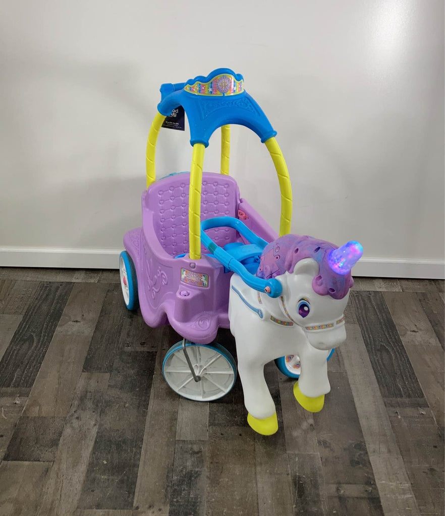 Little tikes magical unicorn carriage 2024 ride on