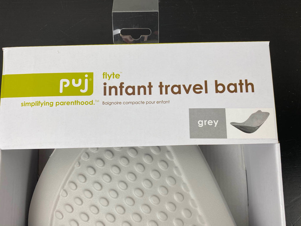 Puj Flyte Travel Baby Bathtub, Grey