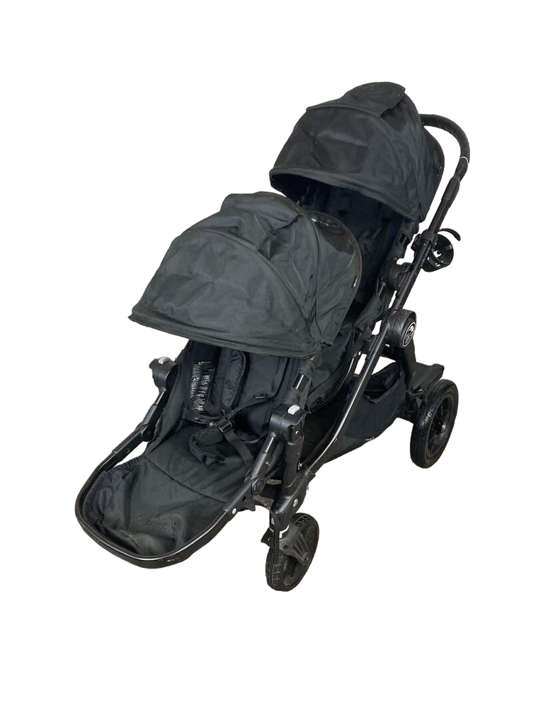 Baby Jogger City Select Lux Double Stroller with Riding Board, Black,