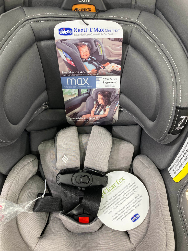 Chicco NextFit Max ClearTex Convertible Car Seat, 2020, Shadow
