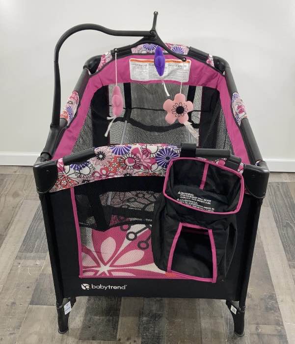 Baby Trend Nursery Center Playard, Floral Garden