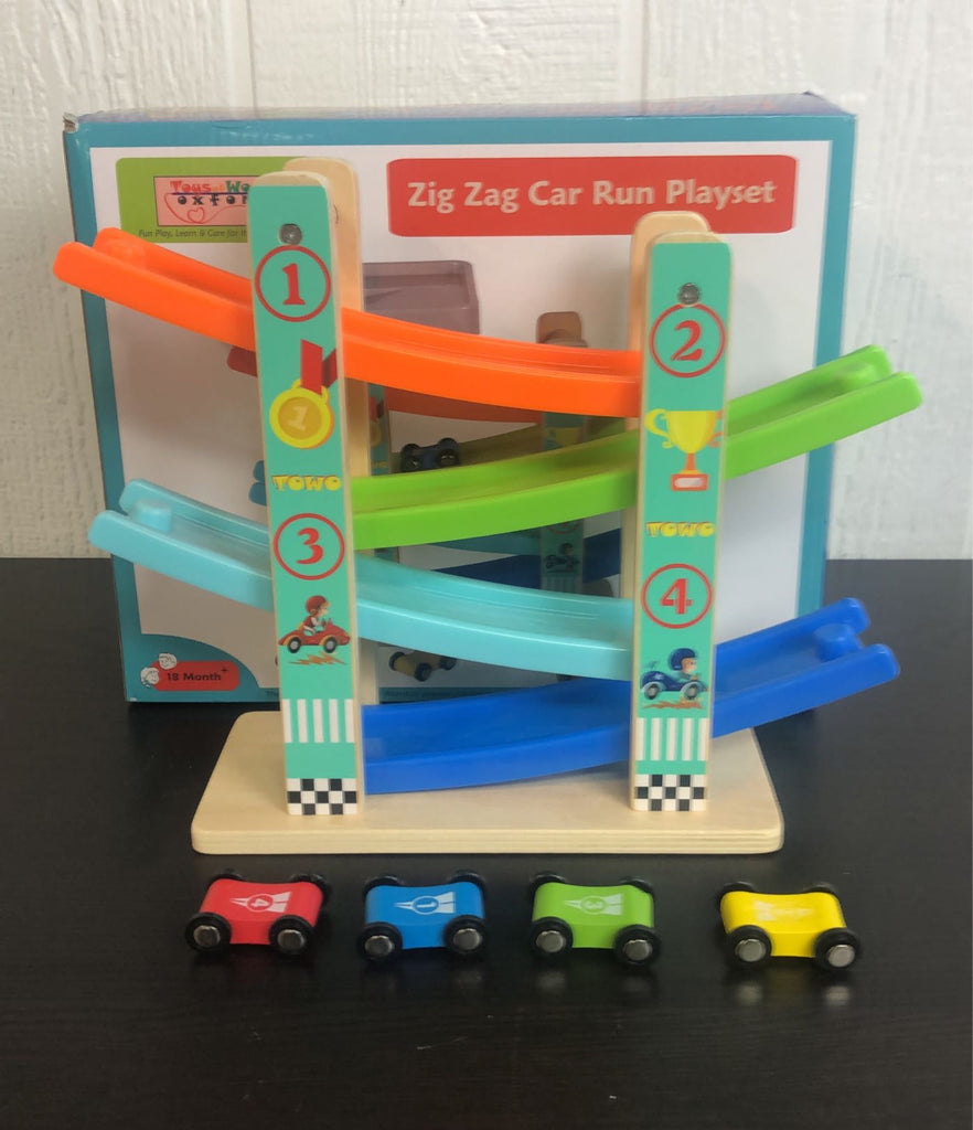 Toys Of Wood Oxford Zig Zag Car Ramp