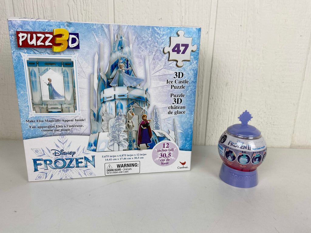 DIY 3D Disney Frozen 2 Ice Castle Puzzle 47 Pieces Hologram 12 Inches Tall  