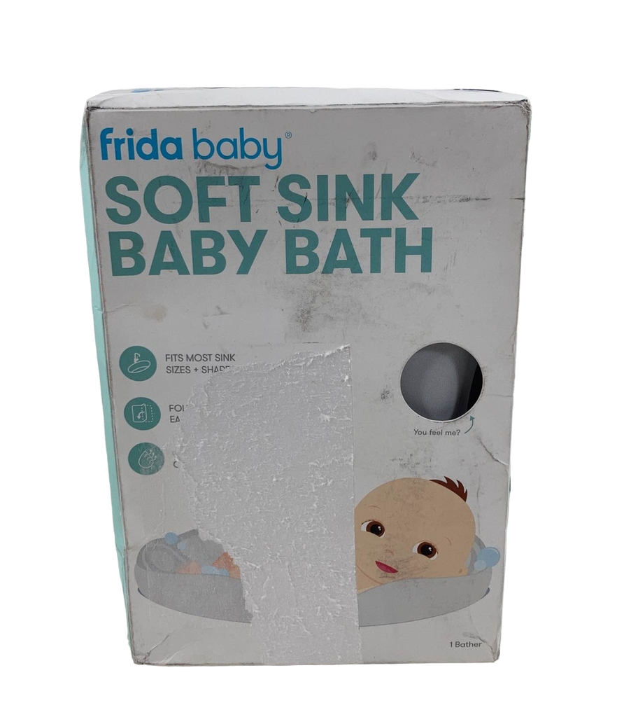 New Soft Sink Baby Bath by Frida Baby Easy to Clean Baby Bathtub +