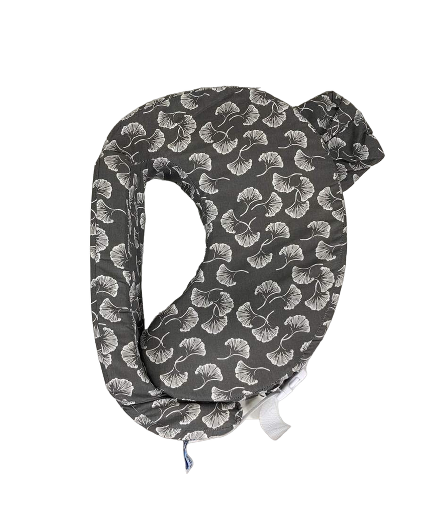 My Brest Friend Nursing Pillow, Grey Flowing Fans