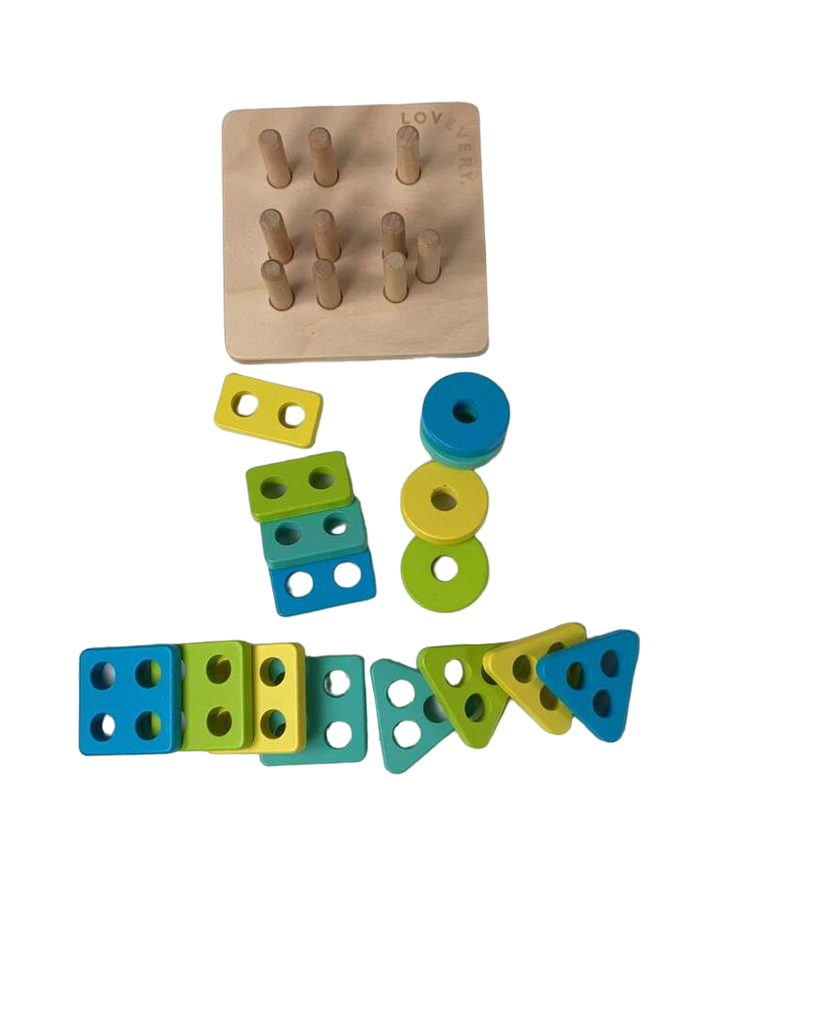 Lovevery Sort and Stack Peg Puzzle