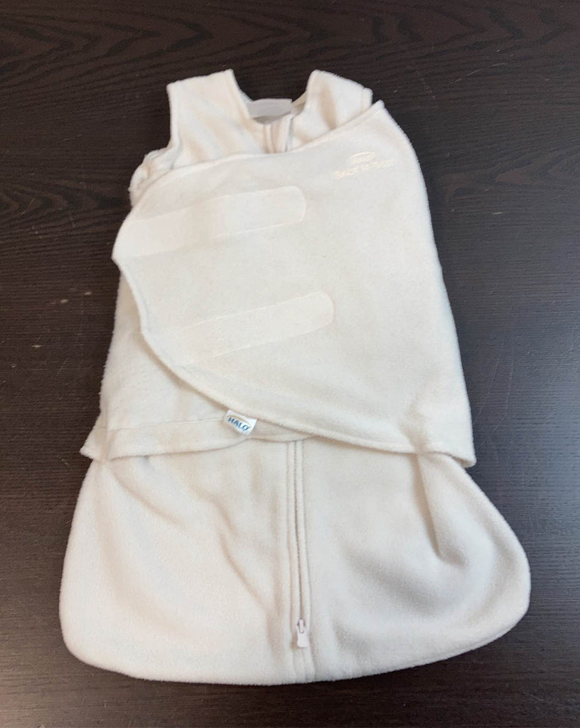 Halo SleepSack Swaddle, Newborn, Cream Fleece