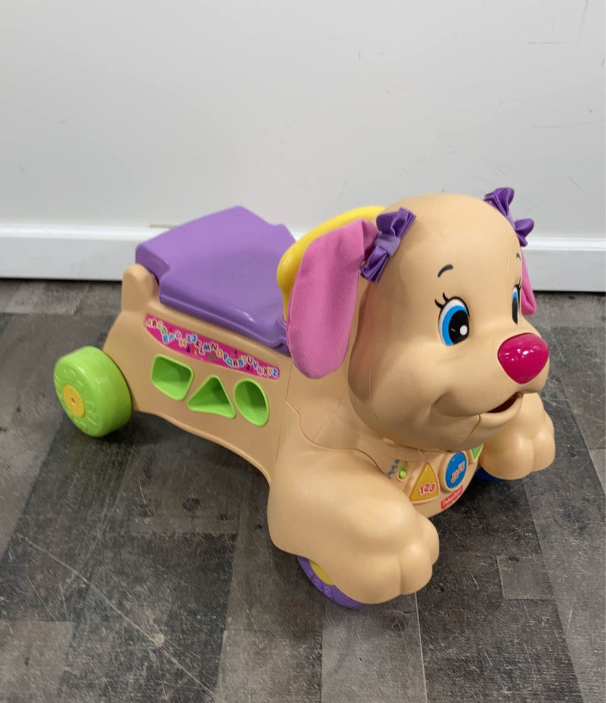 Laugh and learn stride store to ride puppy