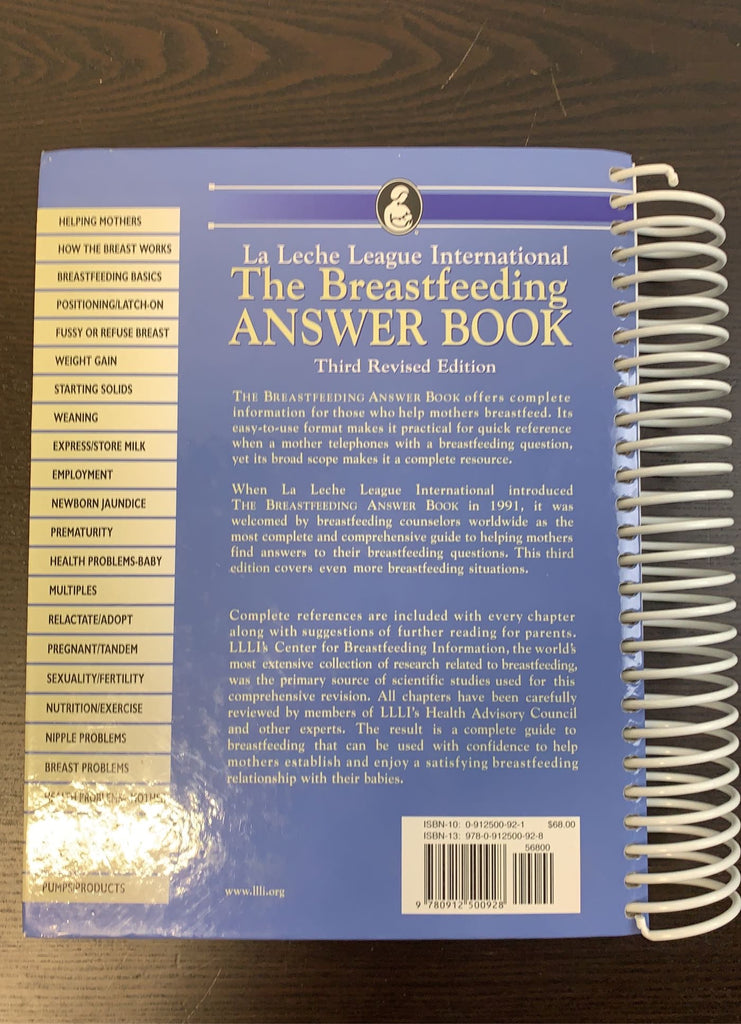 La Leche League International The Breastfeeding Answer Book