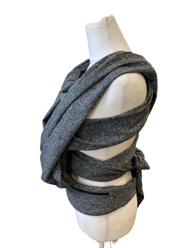 Baby Wrap Boppy Baby Carrier-ComfyFit Heathered Gray With Waist