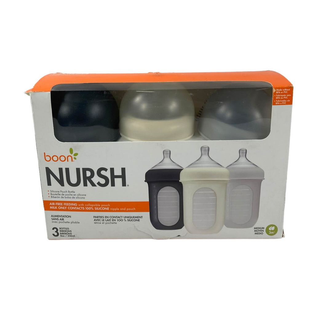 Boon Nursh Bottles, 3 Pack, 8oz
