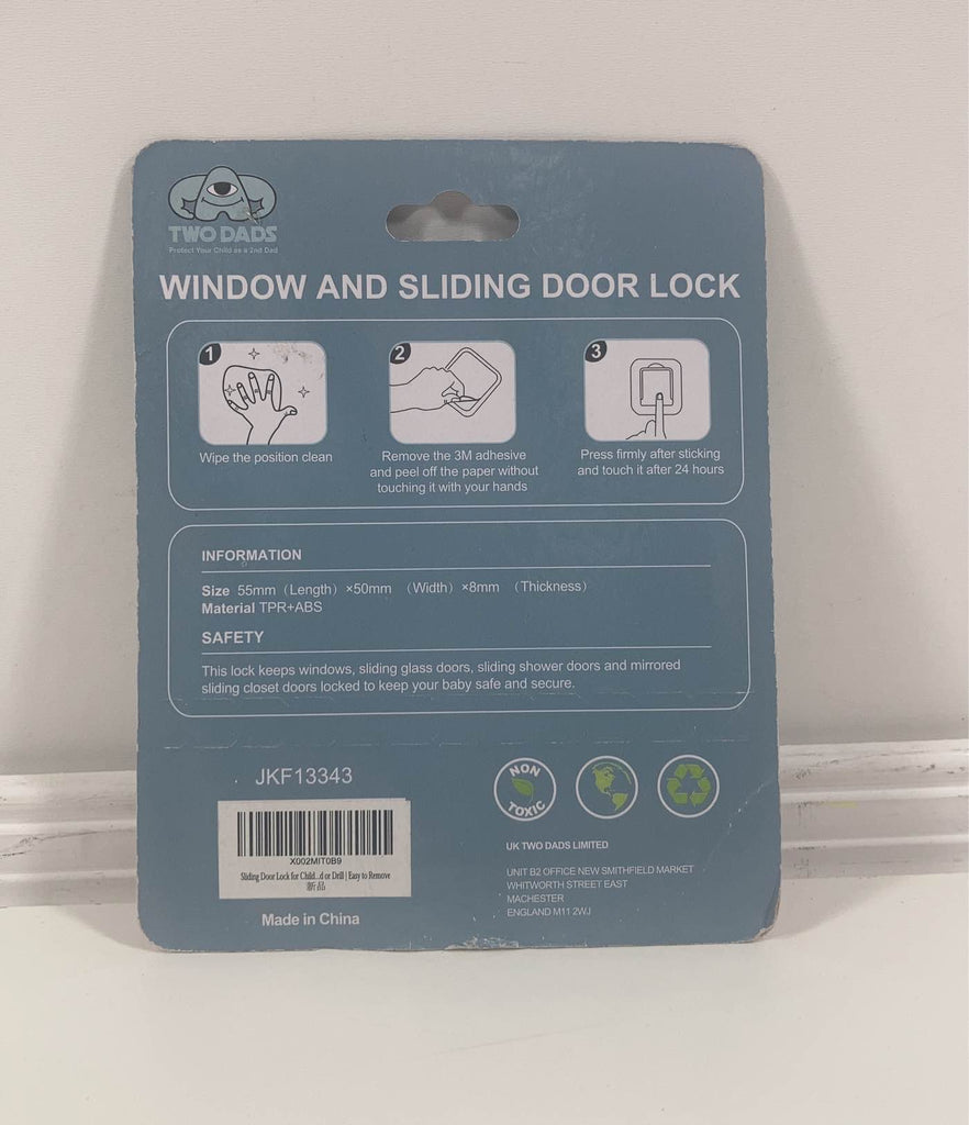 Child Proof Window Sliding Door Lock 4 Grey Packs (Suit for Working Space  over 0.42in and under 1.18in) Security Your Baby Safe and Protect Kid outof