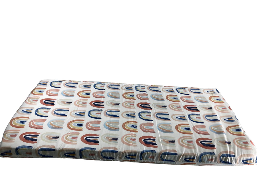 Toki Mats Standard Mat Cover 40" x 40", Rainbow Watercolor