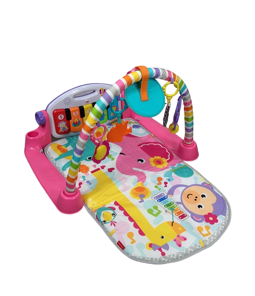 Fisher price kick and cheap play piano gym pink