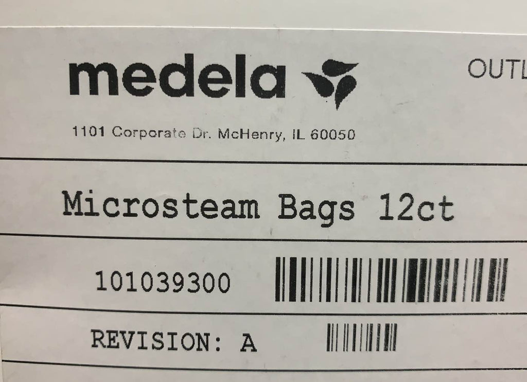 Medela Quick Clean Micro-Steam Bags 12ct Sterilizing Bags for Bottles, Pump