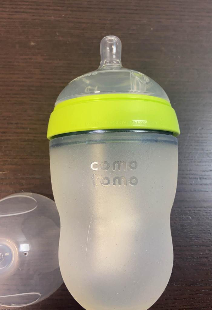 Comotomo Baby Bottle Double Pack Green 8oz Cap Comotomo 2-Pack