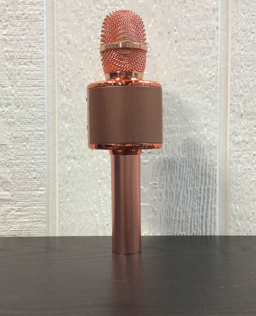 BONAOK Wireless Bluetooth Karaoke Microphone, Rose Gold