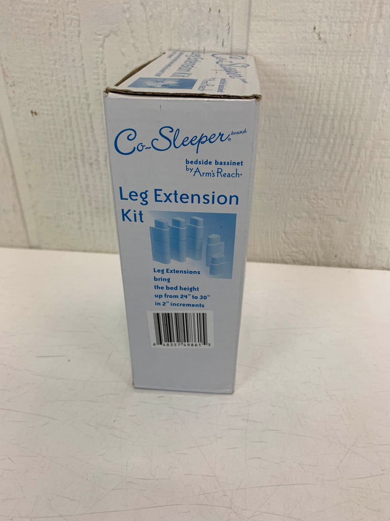 Co sleeper outlet leg extension kit