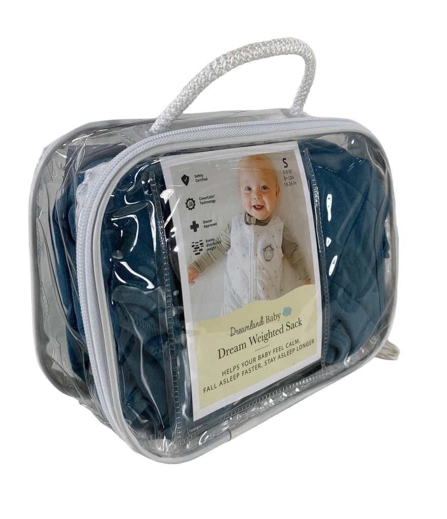 Dreamland Weighted Sleep Sack, 06 months, Ocean Blue