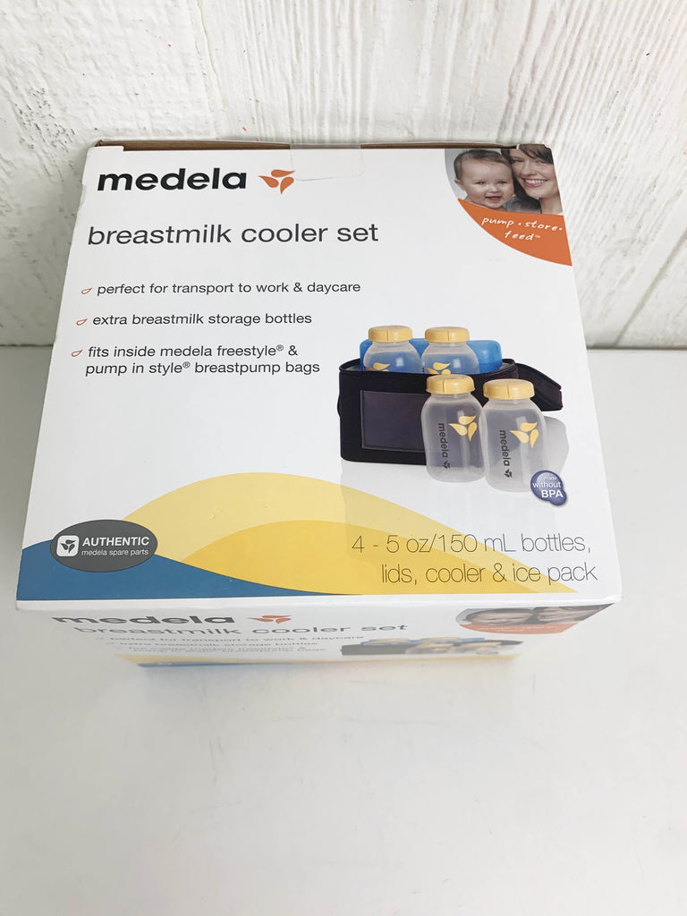 Medela Breast Milk Cooler and Tranport Set-4-5oz bottles, ice pack