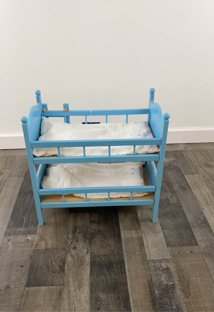 KidKraft Lil Doll Bunk Bed, Blue
