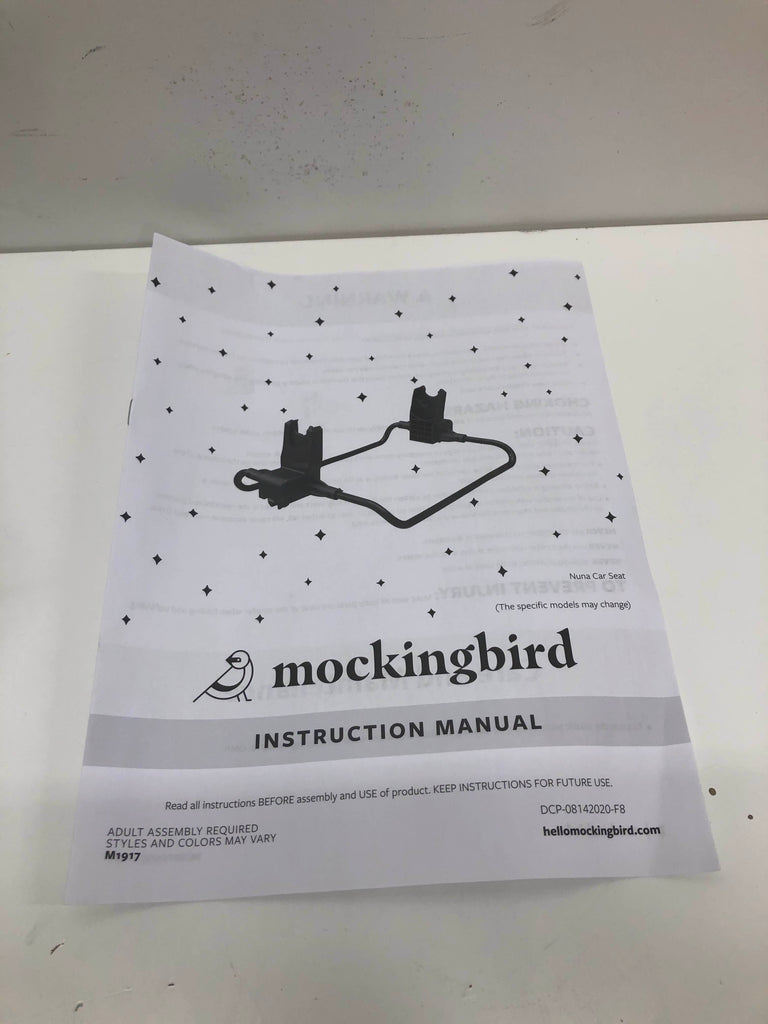 Mockingbird Car Seat Adapter,Nuna