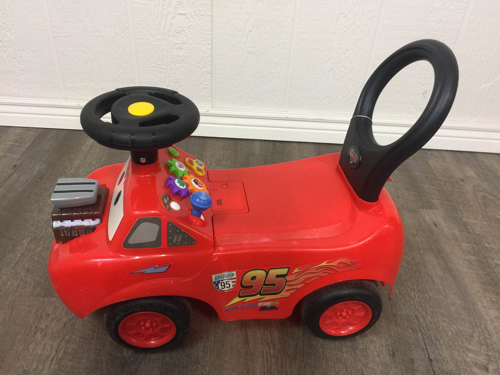 Kiddieland 4.5 Volt 1 Seater Disney - Lightning Mcqueen Cars Car Push/Scoot