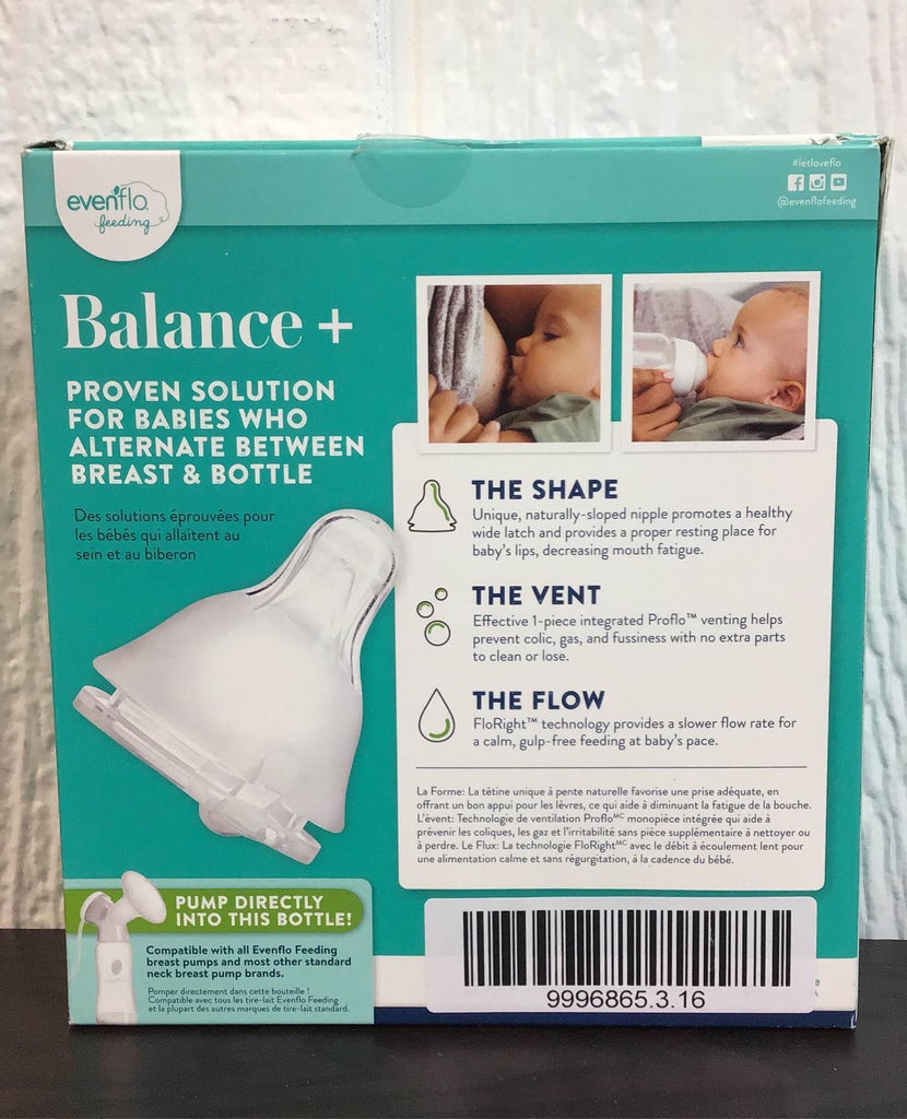Evenflo 9 Oz Balance Bottles, 3 Pack