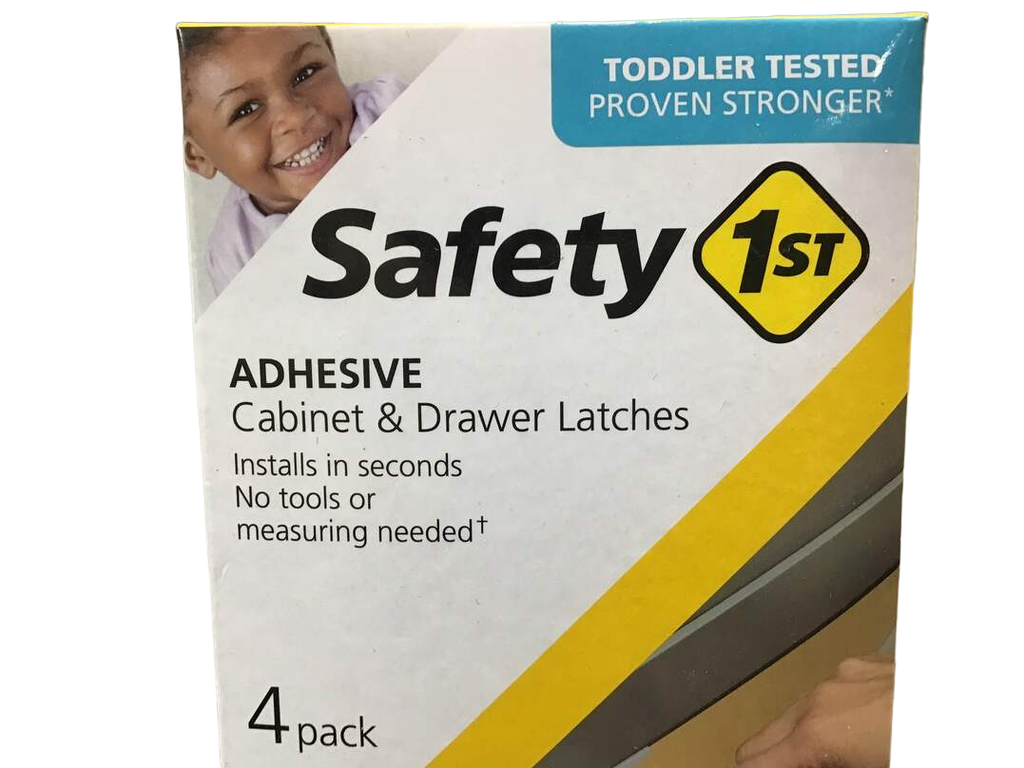 Safety 1st Adhesive & Drawer Latches, 4 Pack
