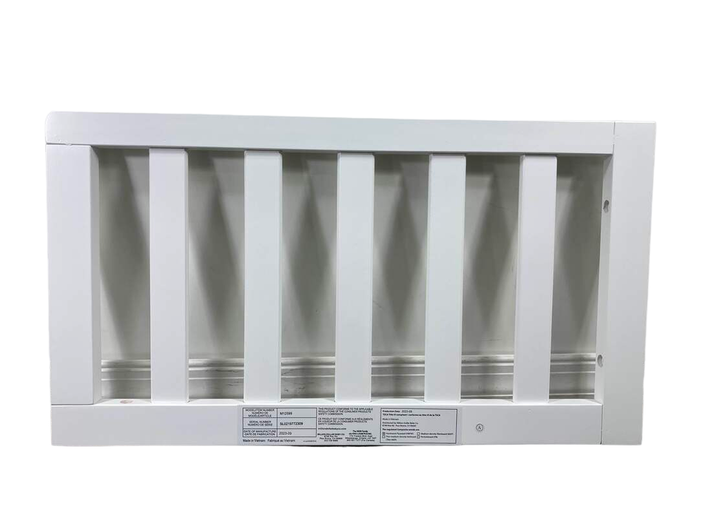 Million Dollar Baby Toddler Bed Conversion Kit (M12599), White