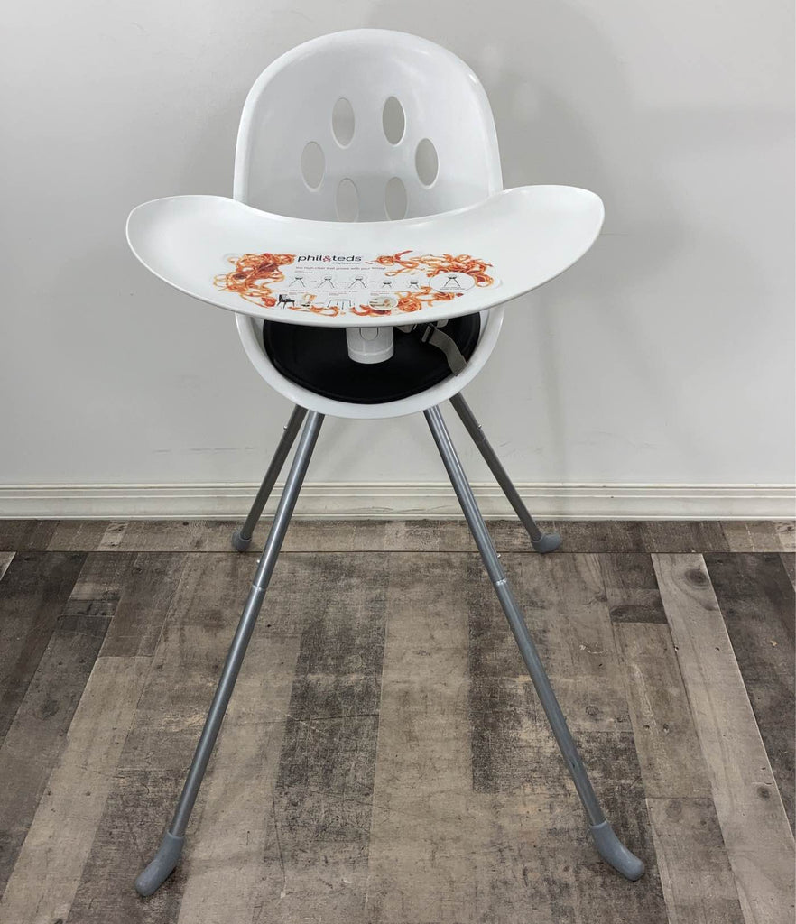 Phil & Teds Poppy High Chair, White