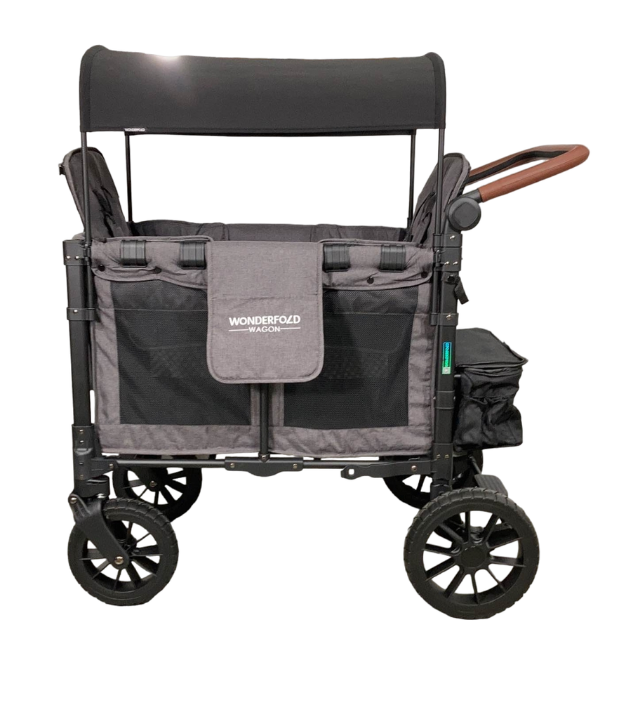 Wonderfold W2 Luxe Multifunctional Double Stroller Wagon, Charcoal Gra