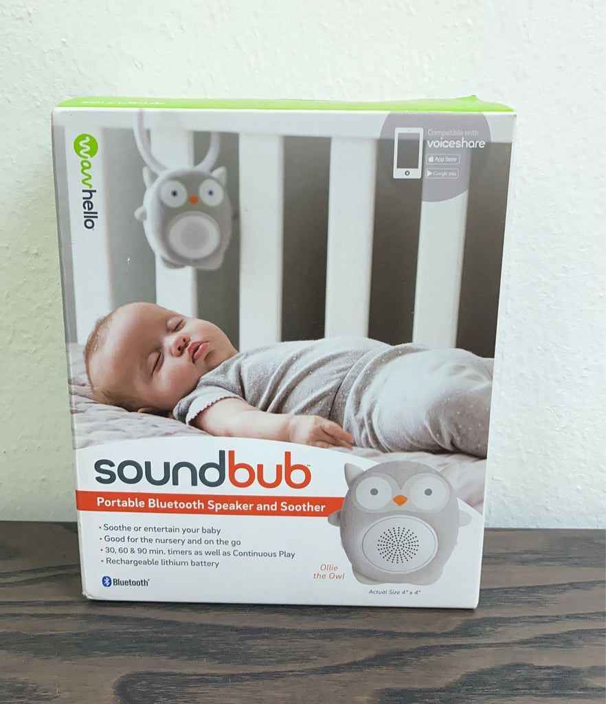 WavHello Soundbub Bluetooth Speaker & Soother, Ollie The Owl